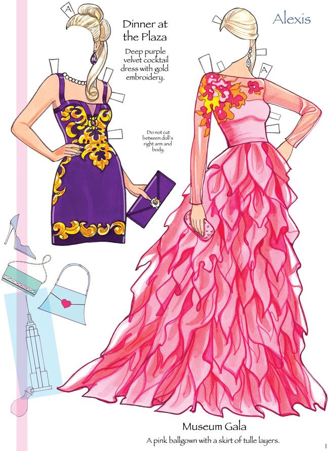 printable fashion model paper dolls