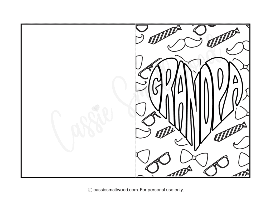 printable fathers day card for grandfather