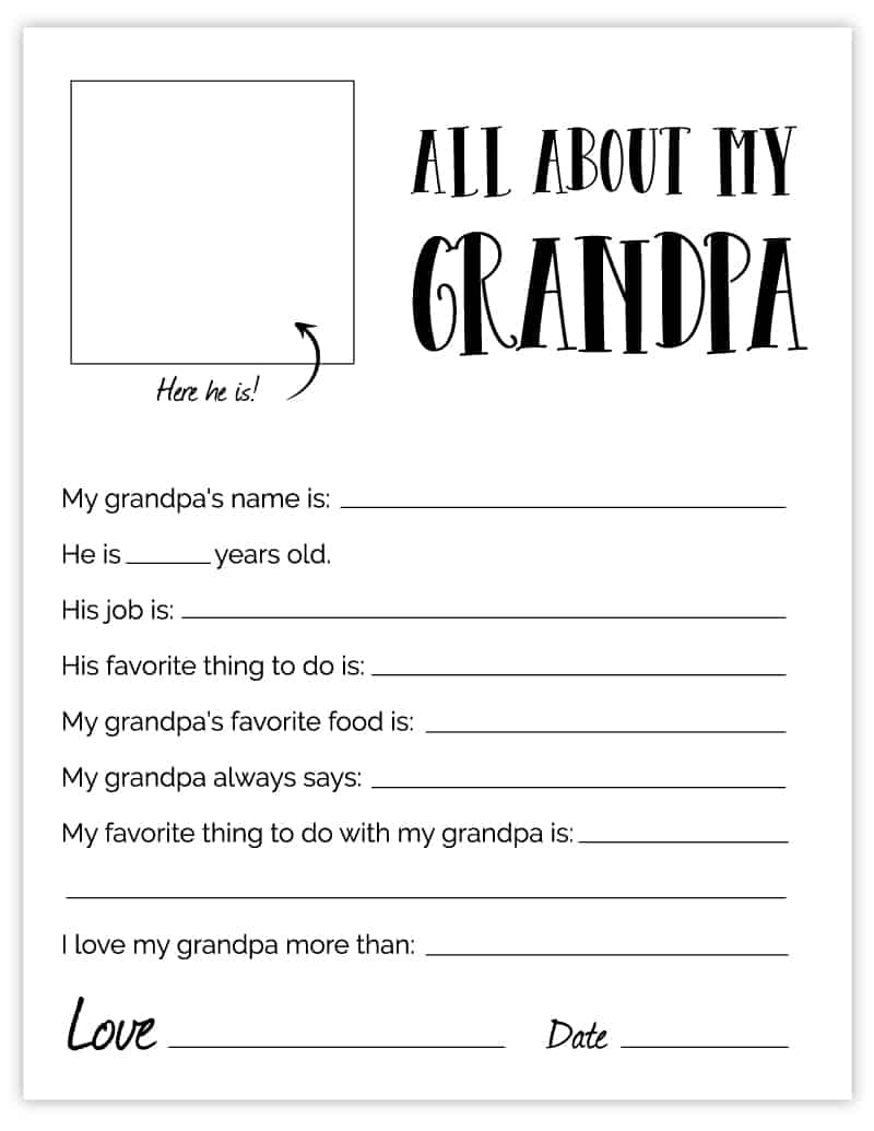 printable fathers day card for grandfather
