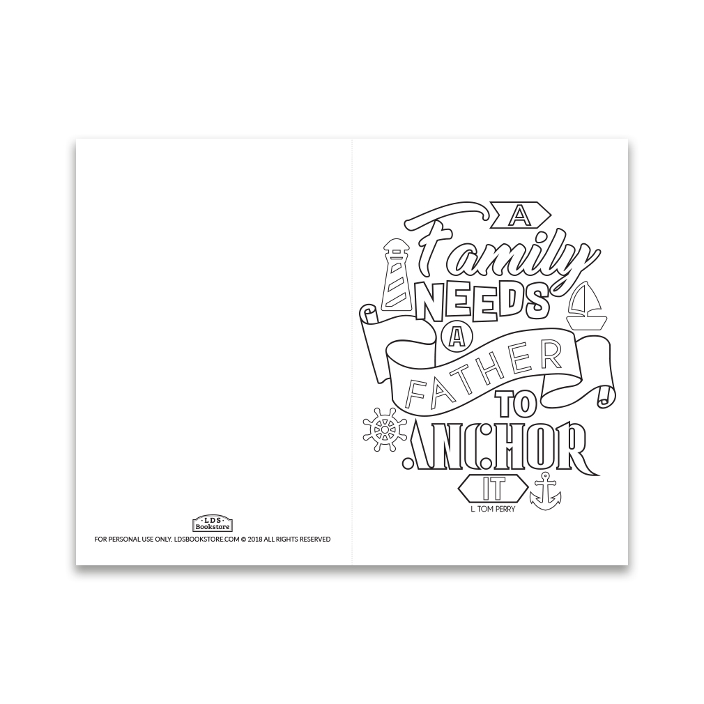 printable fathers day card for my husband