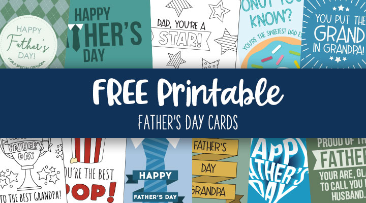 printable fathers day card for my husband