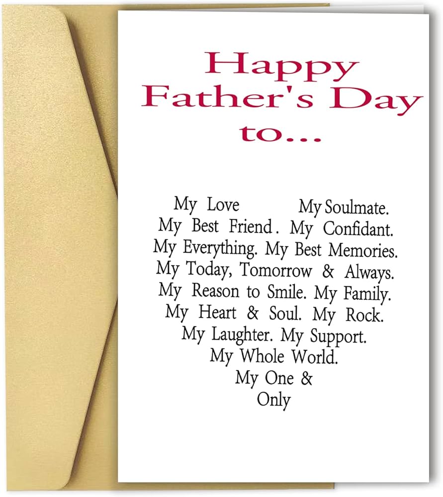 printable fathers day card for my husband