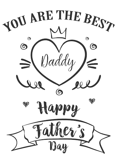 printable fathers day card for papa