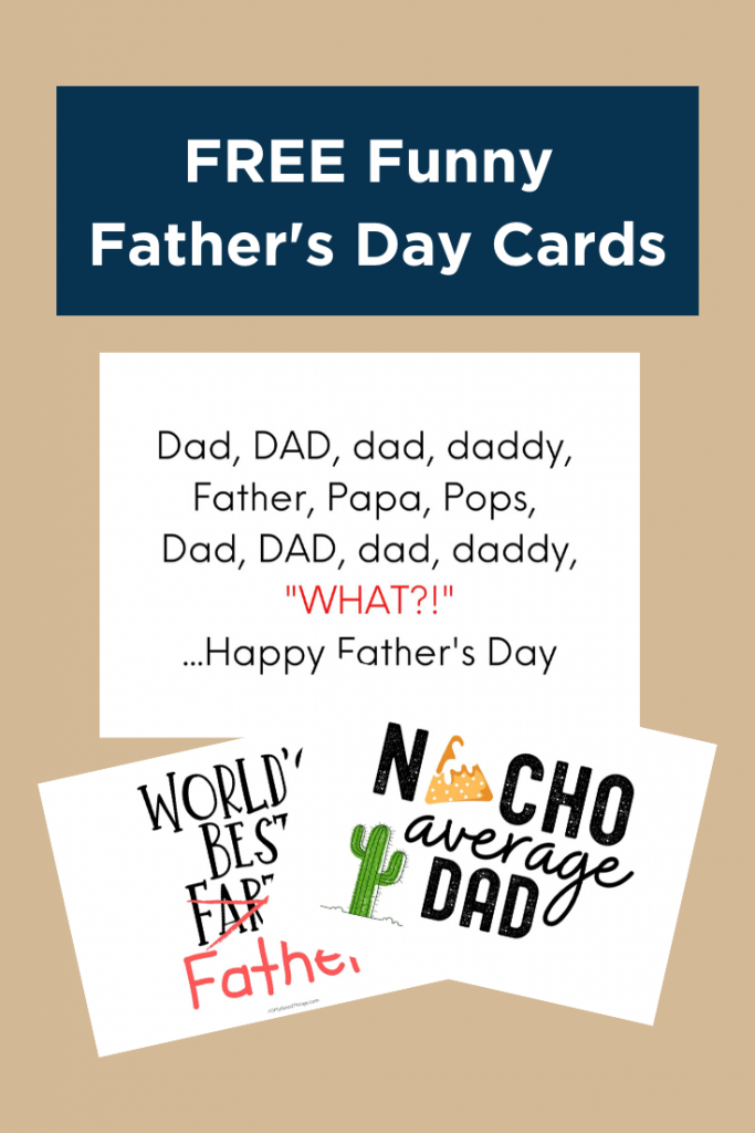printable fathers day card for papa