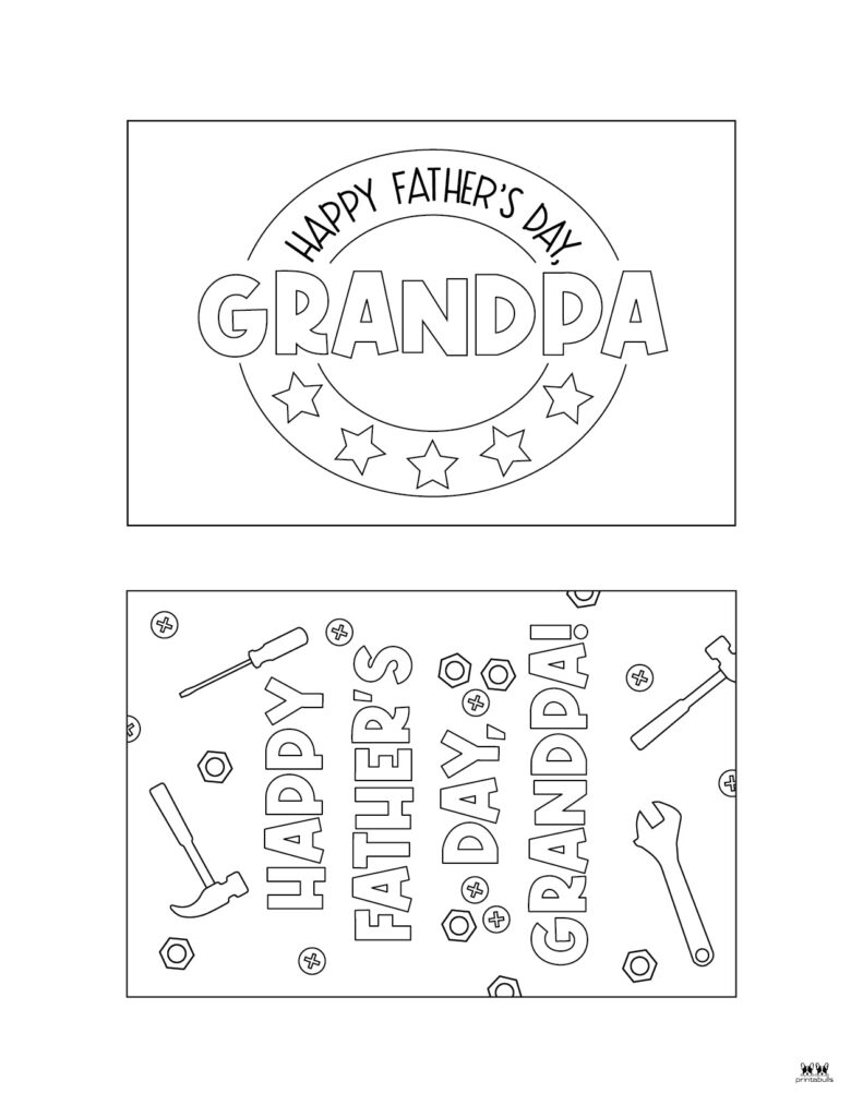 Fathers Day Cards 50 FREE Printables Printabulls Worksheets Library