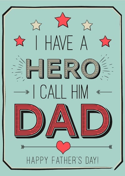 printable fathers day card for papa