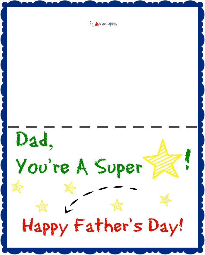 printable fathers day card for papa