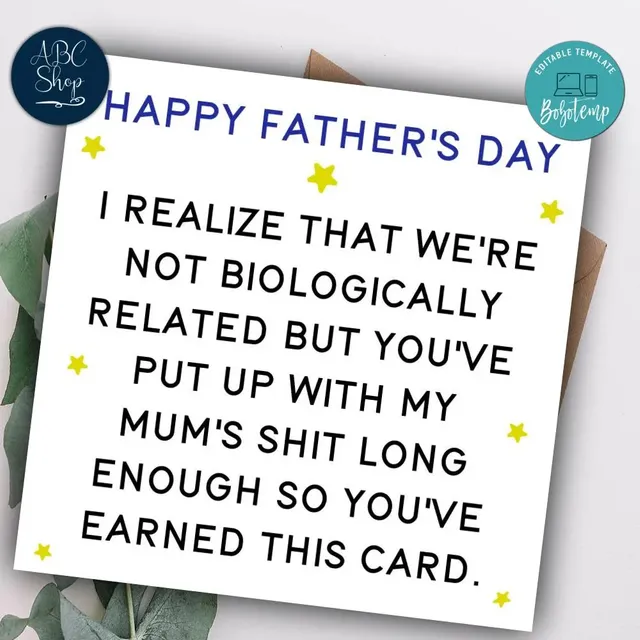 printable fathers day card for stepdad