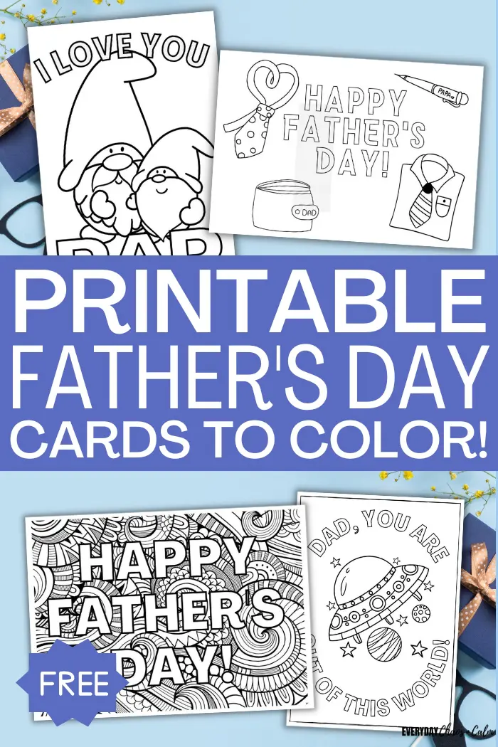 Free Printable Fathers Day Cards To Color