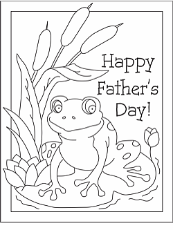 printable fathers day card to color