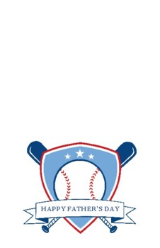 printable fathers day cards baseball