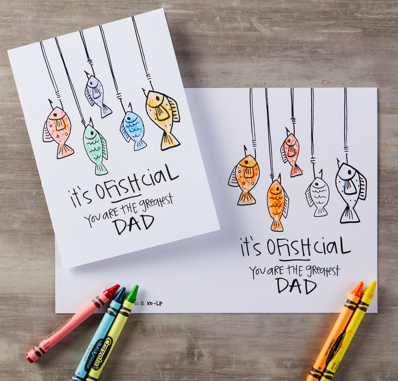 printable fathers day cards fishing