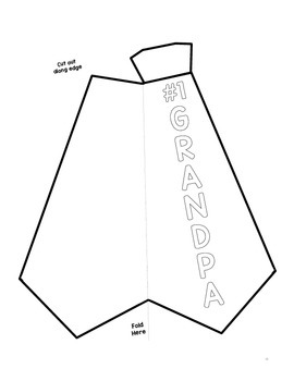 Fathers Day Card, DIY Shirt Tie Bowtie Craft Templates by Mrs Romano