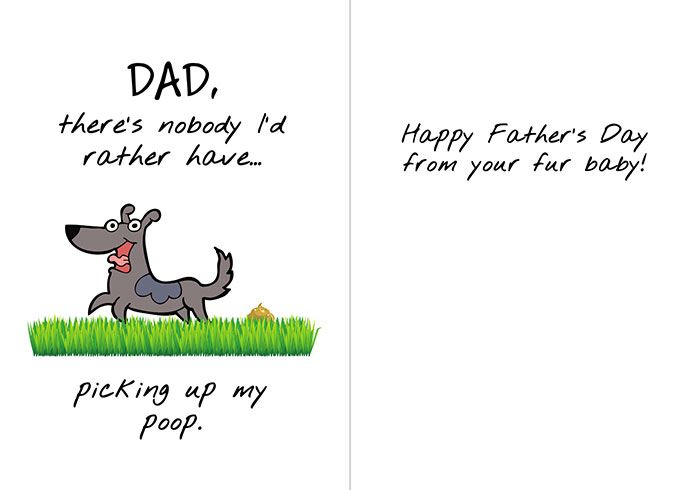 Free printable fathers day cards from dog, Download Free printable ...