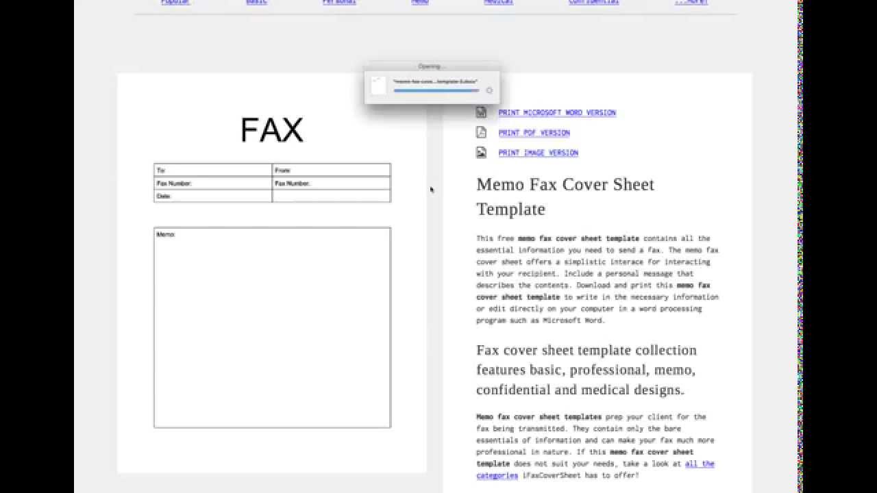 printable fax cover sheet microsoft word