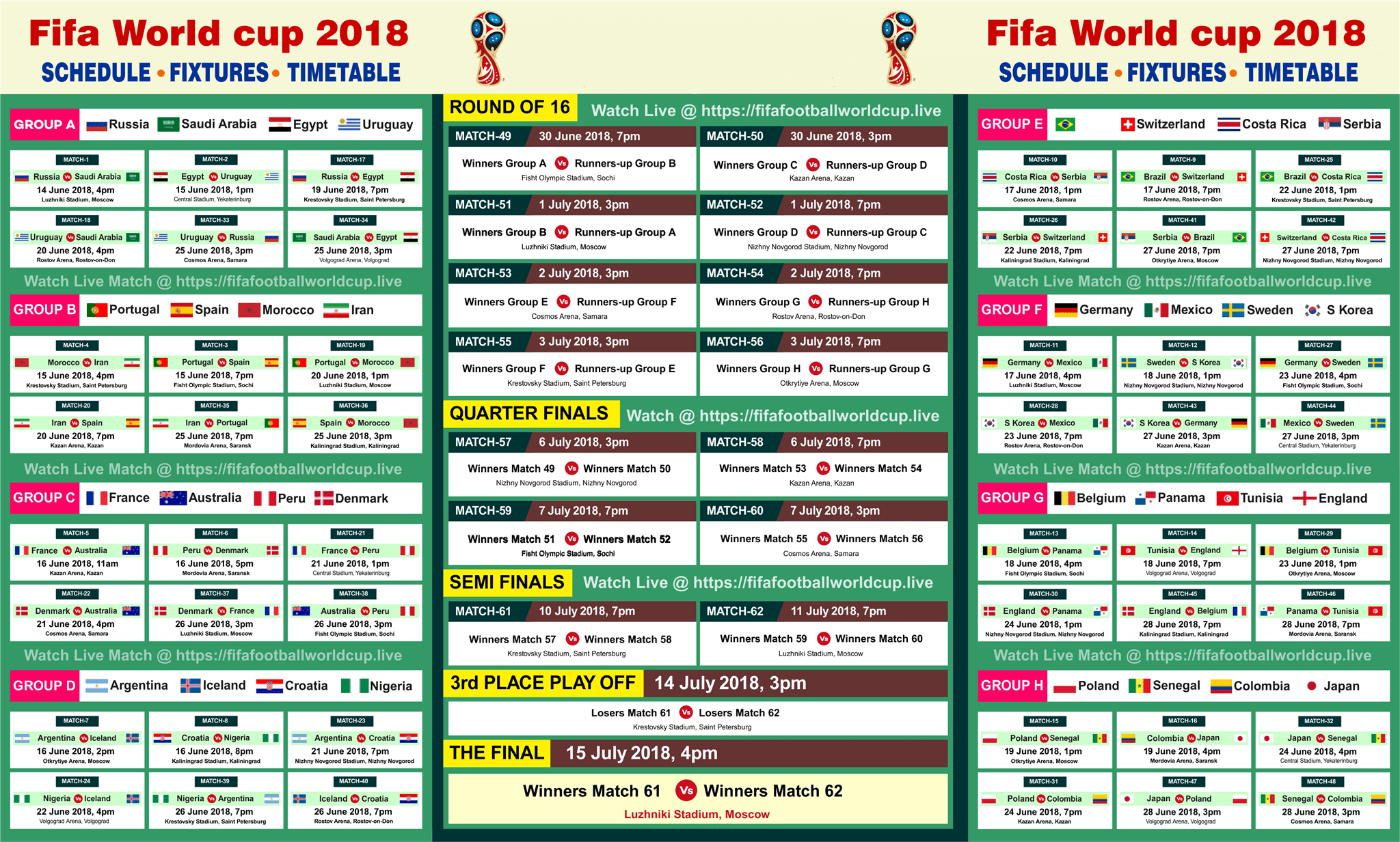printable fifa world cup 2018 schedule uk