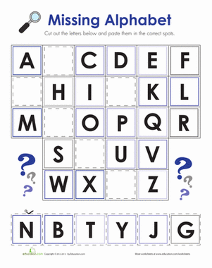 ABC Fill in the Blank | Interactive Worksheet 