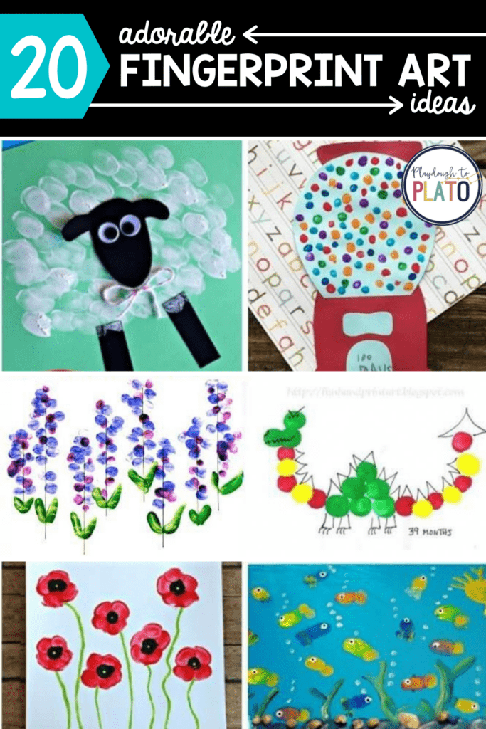 20 Adorable Fingerprint Art Ideas - Playdough To Plato