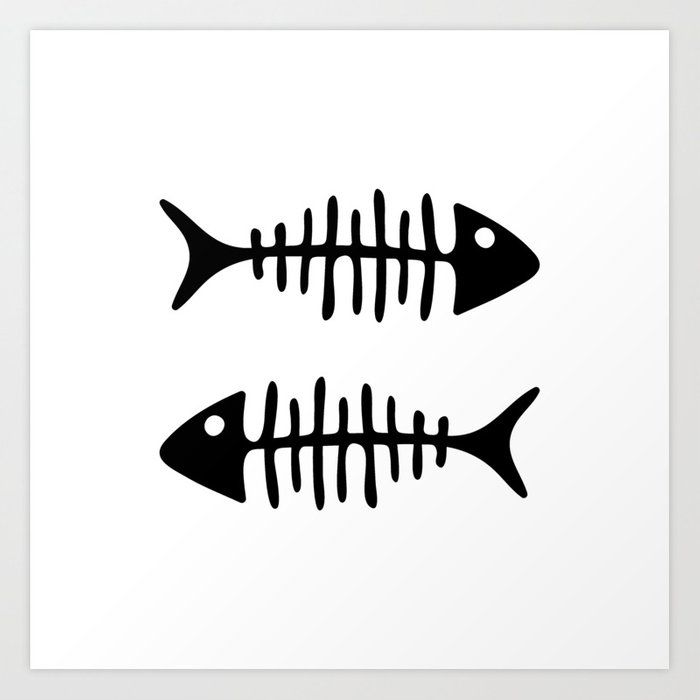 printable fish bones
