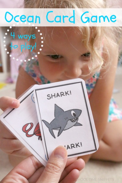 NUMBERS Go Fish Card Game Printable | School Time Snippets