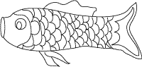 printable fish kite