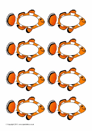 Clown Fish-Themed Classroom Printables - SparkleBox