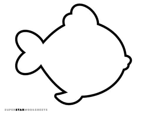 Fish Template -Worksheets Library