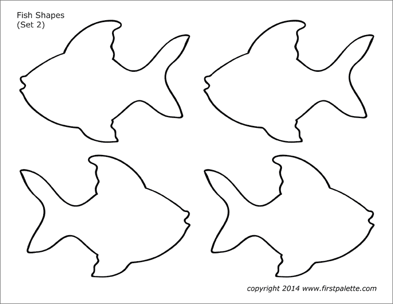 Fish Shapes | Free Printable Templates &  Coloring Pages ...
