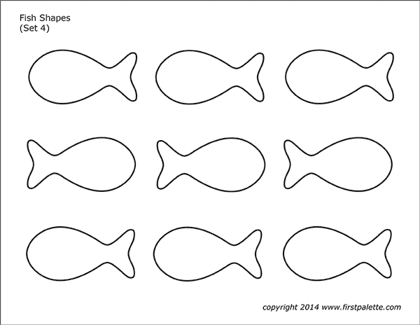 Fish Shapes | Free Printable Templates &  Coloring Pages ...