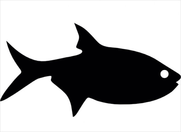 printable fish silhouette