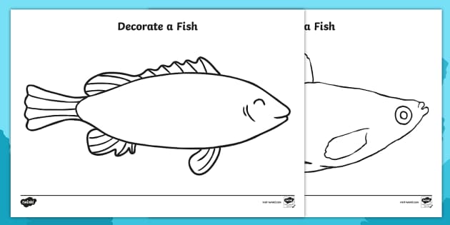 printable fish template free