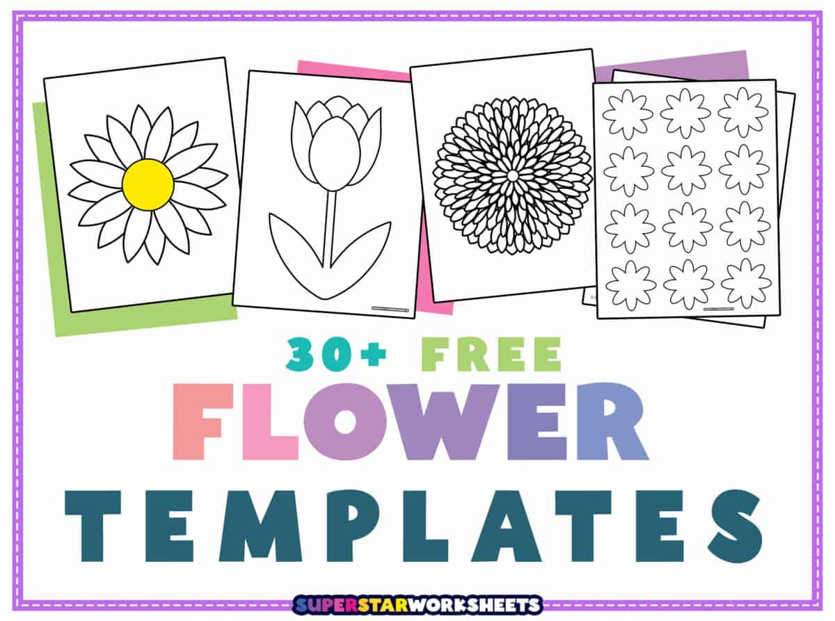 Flower Templates -Worksheets Library