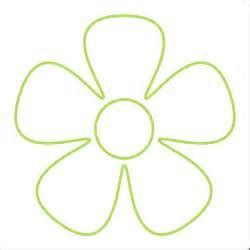 printable five petal flower template