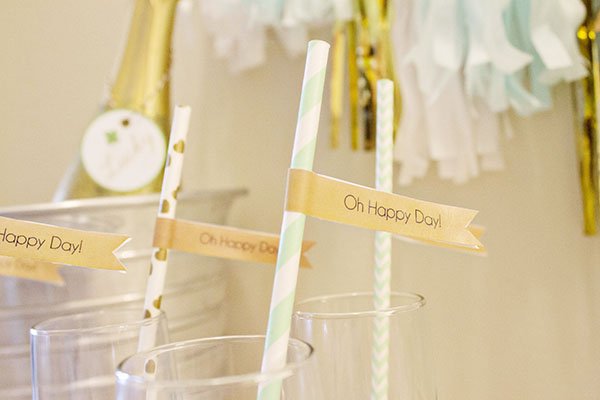 Free Oh Happy Day Straw Flag Printables! - B. Lovely Events