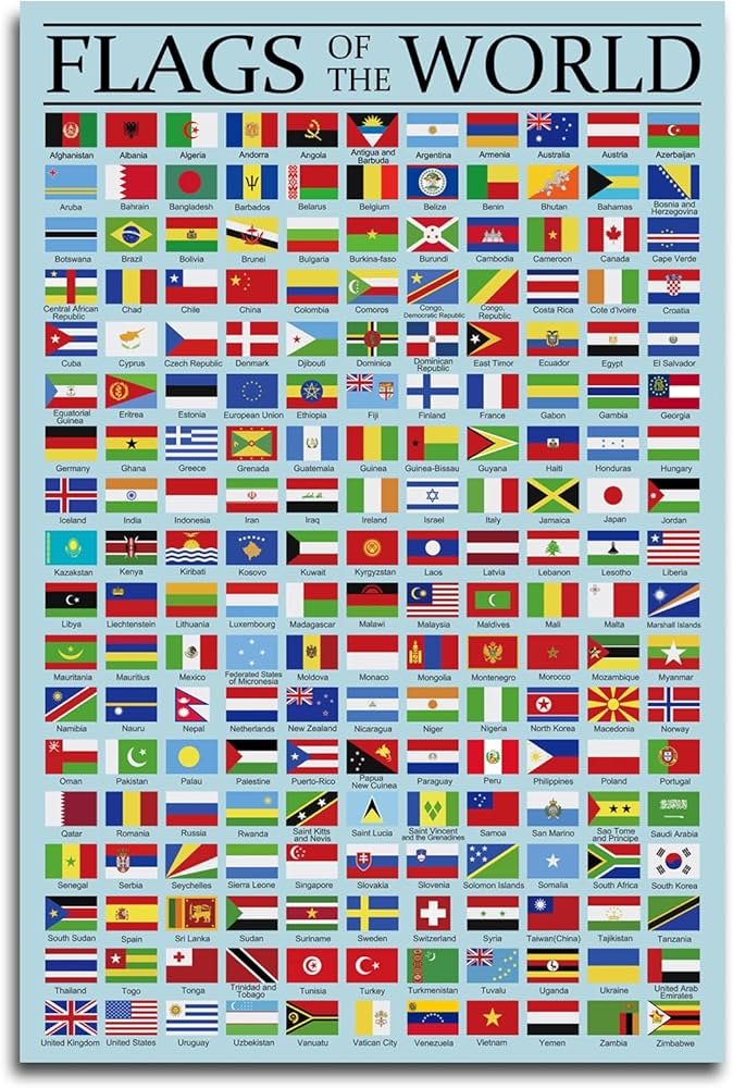 Free Printable World Flags
