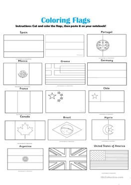 printable flags of different countries to color