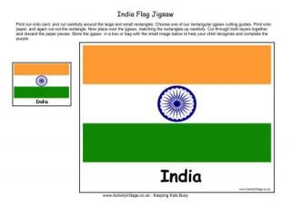 India Flag Printables