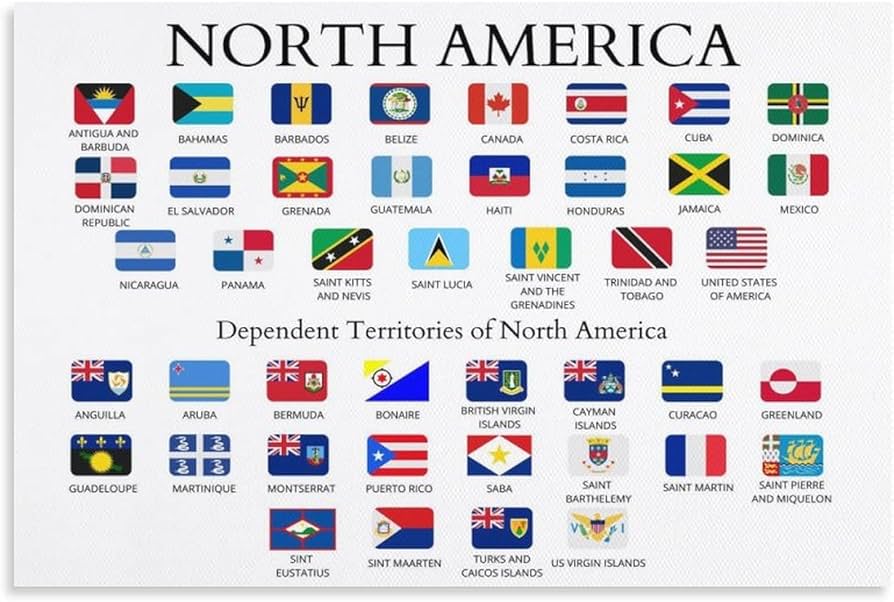 Printable Flags Of North America Printable Flags Of North America