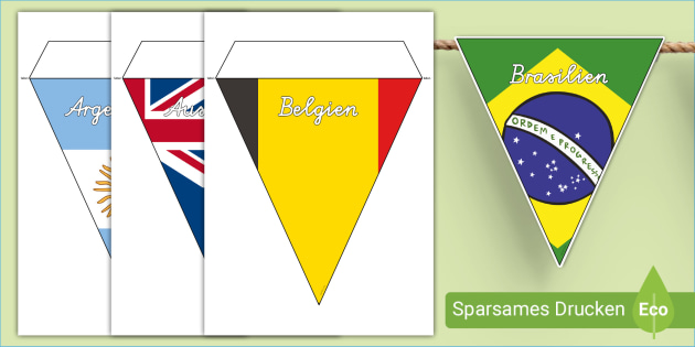 printable flags of the world bunting
