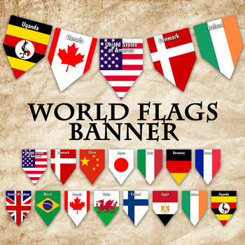 printable flags of the world with country names