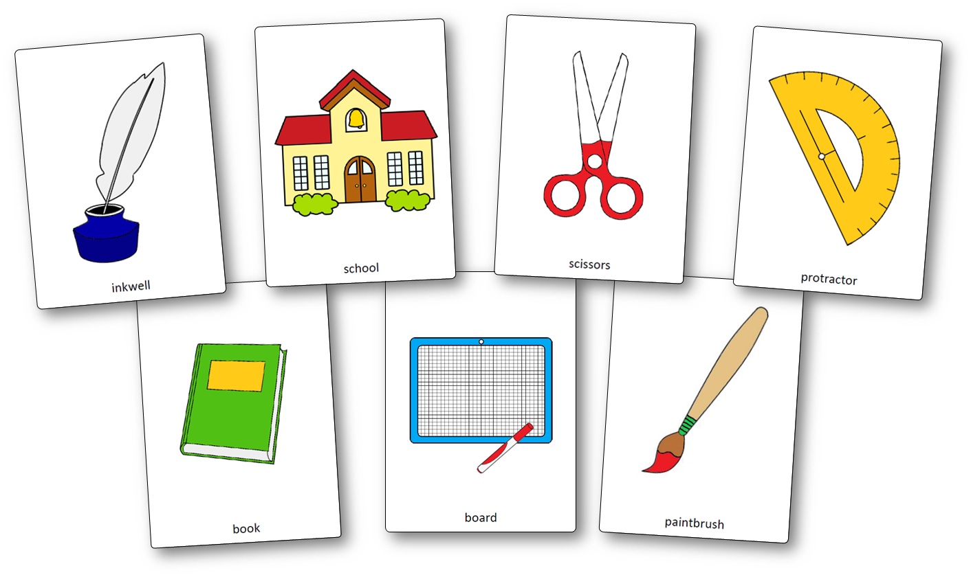 Classroom Objects Flashcards - Free Printable Flashcards - Speak ...