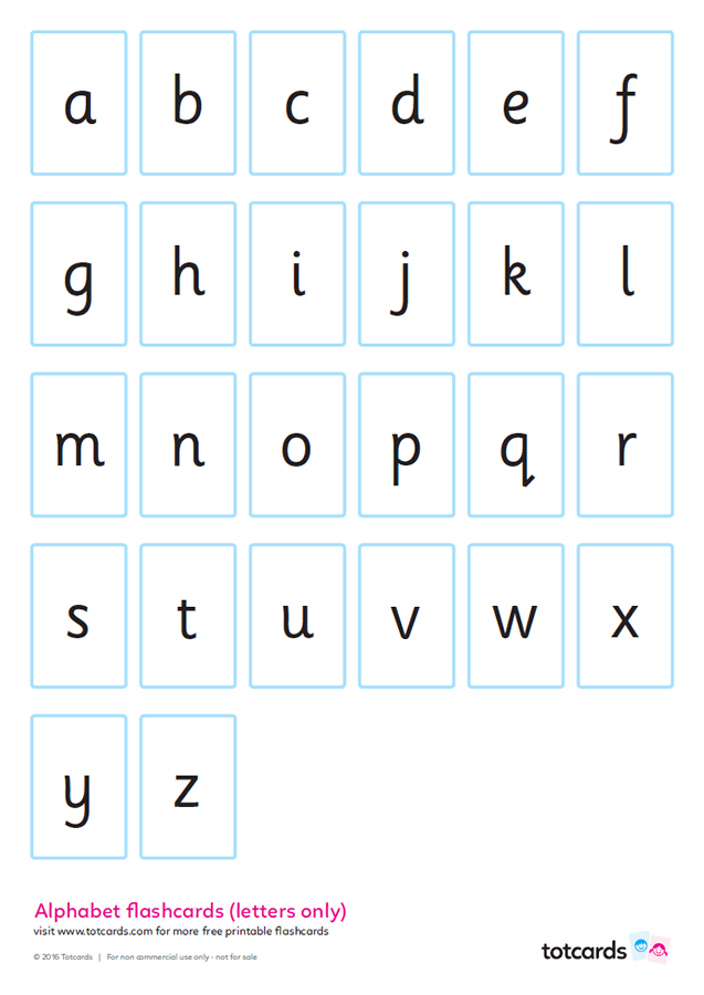printable flashcards abc