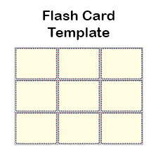 Blank Flash Card Templates | Printable Flash Cards | PDF Format