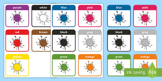 printable flashcards of colors