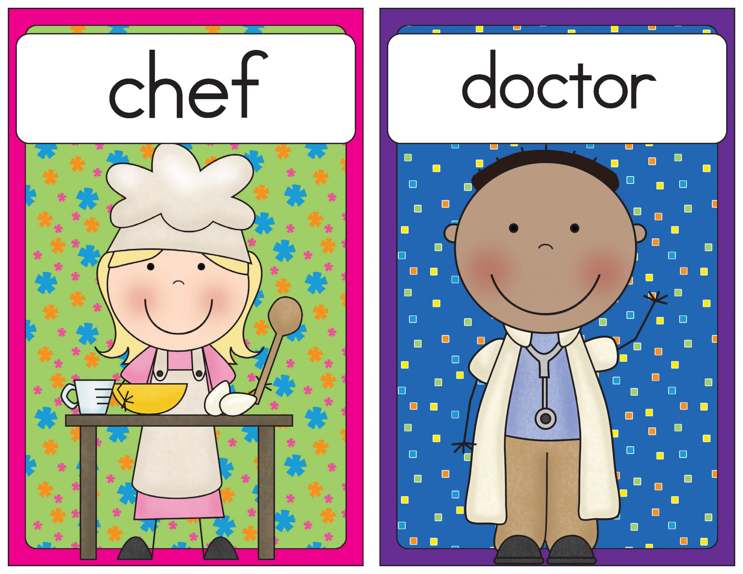 Free printable flashcards of community helpers, Download Free printable ...