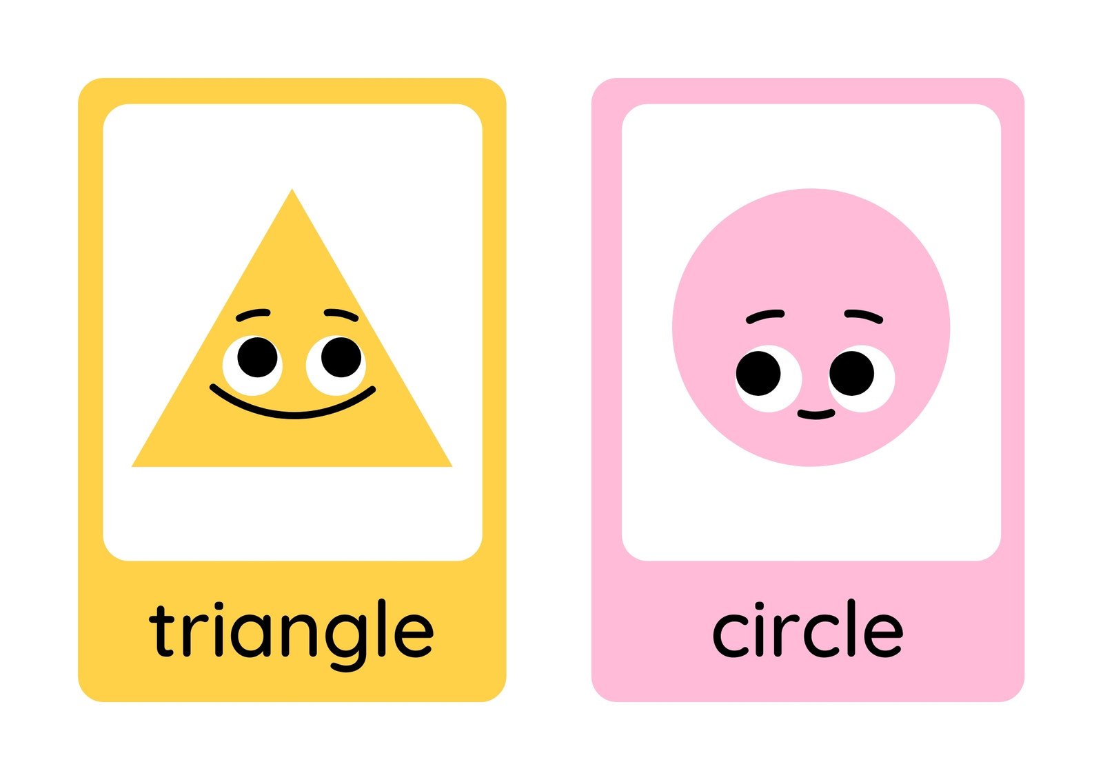 printable flashcards of shapes