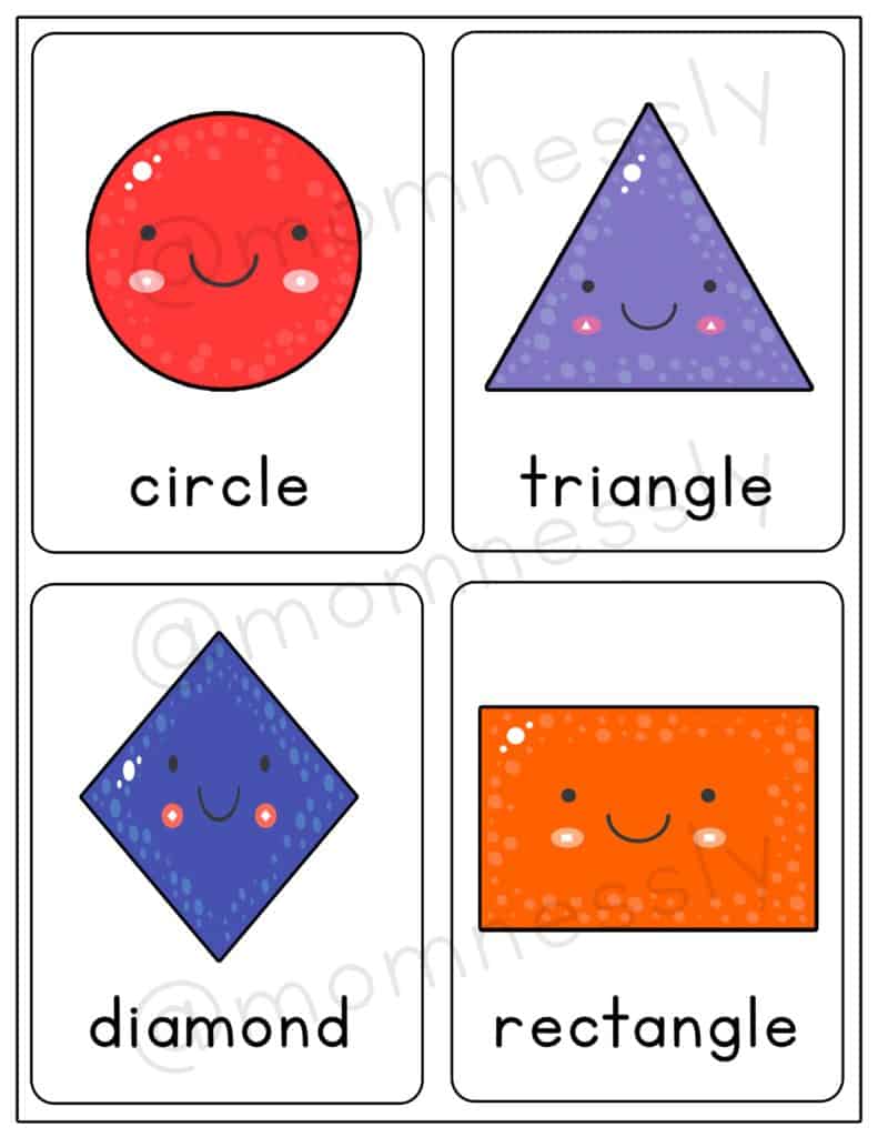 printable flashcards of shapes