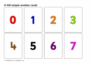 Number Flash Cards Primary Teaching Resources &  Printables ...