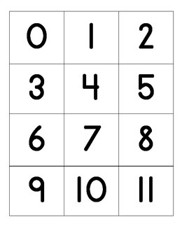 Free numbers flash cards | TPT