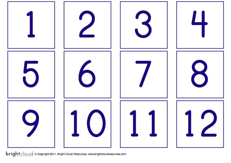 Number Flash Cards 1-20 - 10 Free PDF Printables | Printablee